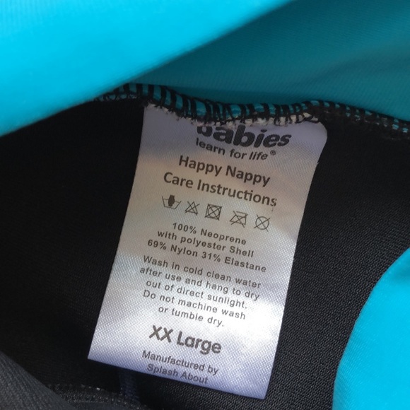 XX LARGE.  Swim diaper cover.  Water babies Nappy. - Picture 4 of 5